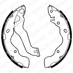 Set saboti frana HYUNDAI MATRIX (FC) (2001 - 2010) DELPHI LS1953 piesa NOUA
