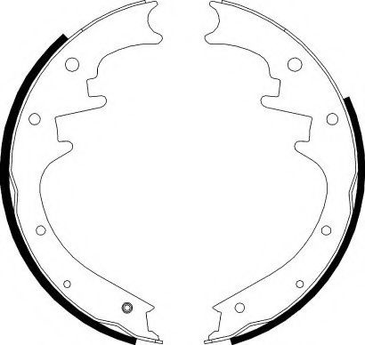 Set saboti frana JEEP CHEROKEE (KJ) (2001 - 2008) FERODO FSB620 piesa NOUA