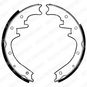 Set saboti frana JEEP CHEROKEE (XJ) (1983 - 2001) DELPHI LS1872 piesa NOUA
