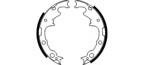 Set saboti frana JEEP WRANGLER II (TJ) (1996 - 2008) TEXTAR 91056500 piesa NOUA
