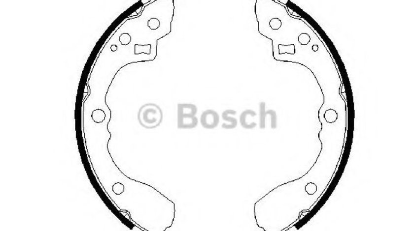 Set saboti frana KIA RIO combi (DC) (2000 - 2005) BOSCH 0 986 487 687 piesa NOUA