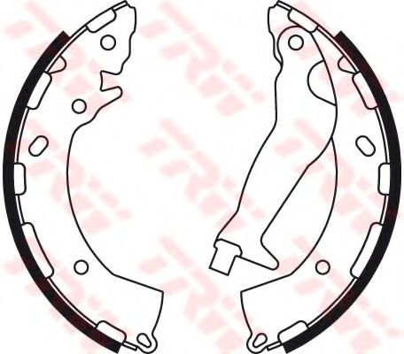 Set saboti frana KIA RIO III limuzina (UB) (2010 - 2016) TRW GS8785 piesa NOUA