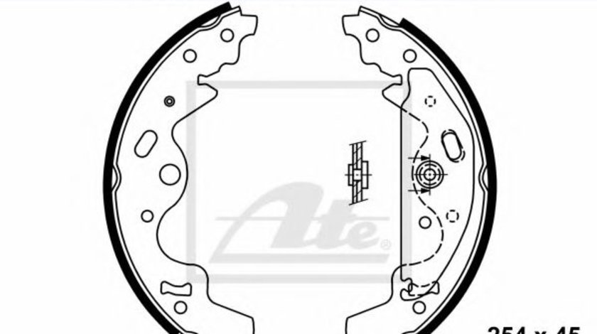 Set saboti frana LAND ROVER FREELANDER (LN) (1998 - 2006) ATE 03.0137-0480.2 piesa NOUA