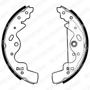 Set saboti frana LAND ROVER FREELANDER Soft Top (LN) (1998 - 2006) DELPHI LS1941 piesa NOUA