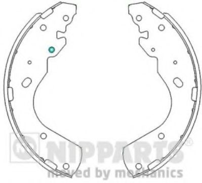 Set saboti frana MAZDA BT-50 (CD, UN) (2006 - 2016) NIPPARTS J3503051 piesa NOUA