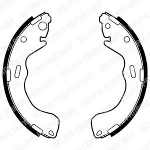 Set saboti frana MAZDA PREMACY (CP) (1999 - 2005) DELPHI LS1879 piesa NOUA