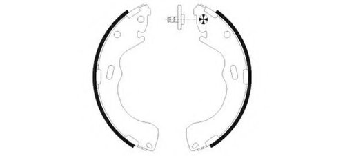 Set saboti frana MAZDA PREMACY (CP) (1999 - 2005) TEXTAR 91055500 piesa NOUA