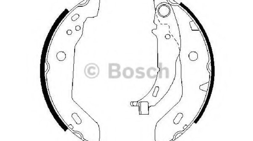 Set saboti frana MERCEDES A-CLASS (W168) (1997 - 2004) BOSCH 0 986 487 565 piesa NOUA