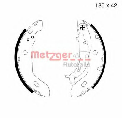 Set saboti frana MERCEDES A-CLASS (W168) (1997 - 2004) METZGER MG 713 piesa NOUA