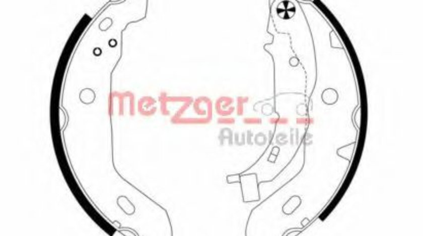 Set saboti frana MERCEDES A-CLASS (W168) (1997 - 2004) METZGER MG 713 piesa NOUA