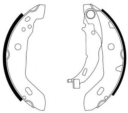 Set saboti frana MERCEDES A-CLASS (W168) (1997 - 2004) FERODO FSB569 piesa NOUA