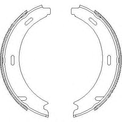 Set saboti frana MERCEDES E-CLASS Combi (S124) (1993 - 1996) REMSA 4093.00 piesa NOUA