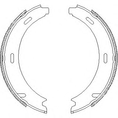 Set saboti frana MERCEDES E-CLASS (W210) (1995 - 2003) REMSA 4093.00 piesa NOUA