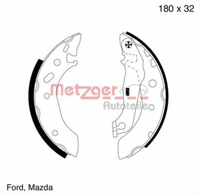 Set Saboti Frana Metzger Ford MG 642