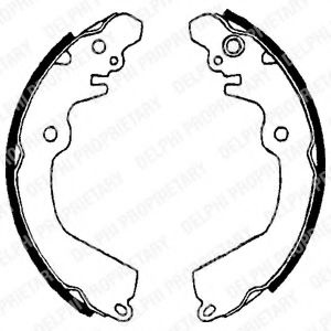 Set saboti frana MITSUBISHI CARISMA (DA) (1995 - 2006) DELPHI LS1643 piesa NOUA