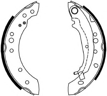 Set saboti frana MITSUBISHI COLT VI (Z3, Z2) (2002 - 2012) FERODO FSB4051 piesa NOUA