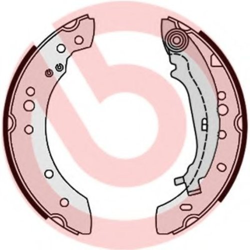 Set saboti frana MITSUBISHI COLT VI (Z3, Z2) (2002 - 2012) BREMBO S 54 521 piesa NOUA