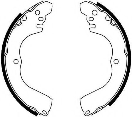 Set saboti frana MITSUBISHI GRANDIS (NA) (2003 - 2016) FERODO FSB638 piesa NOUA