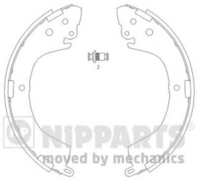 Set saboti frana MITSUBISHI L 200 (K7, K6) (1996 - 2007) NIPPARTS J3505040 piesa NOUA