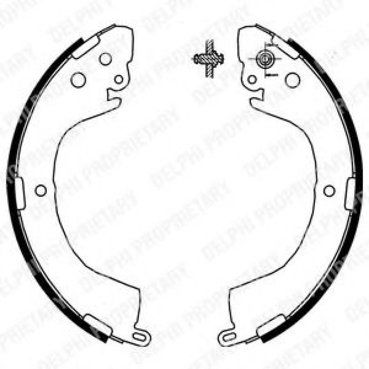 Set saboti frana MITSUBISHI L 200 (K7, K6) (1996 - 2007) DELPHI LS1852 piesa NOUA