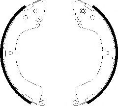 Set saboti frana MITSUBISHI L 200 (K7, K6) (1996 - 2007) FERODO FSB617 piesa NOUA