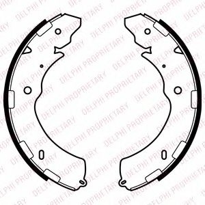 Set saboti frana MITSUBISHI L 200 (KB, KA) (2004 - 2016) DELPHI LS2064 piesa NOUA