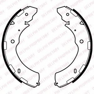 Set saboti frana MITSUBISHI L 200 (KB, KA) (2004 - 2016) DELPHI LS2064 piesa NOUA