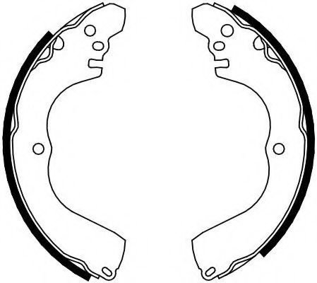 Set saboti frana MITSUBISHI OUTLANDER II (CW) (2006 - 2012) FERODO FSB638 piesa NOUA