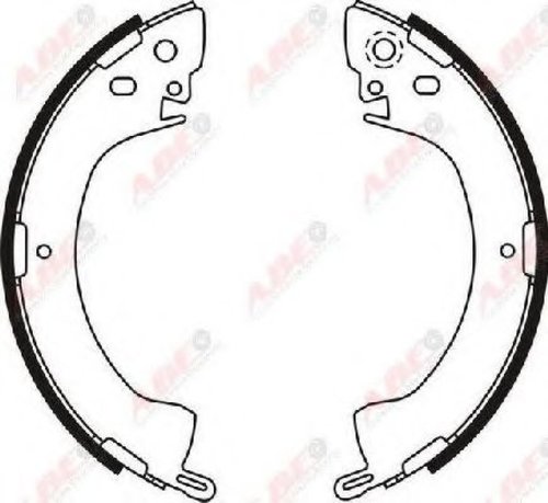 Set saboti frana MITSUBISHI PAJERO CLASSIC (V2_W) (2002 - 2016) ABE C05001ABE piesa NOUA