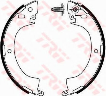 Set saboti frana MITSUBISHI PAJERO II Canvas Top (V2_W, V4_W) (1990 - 2000) TRW GS8185 piesa NOUA