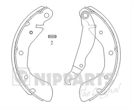 Set Saboti Frana Nipparts General Motors J3500900