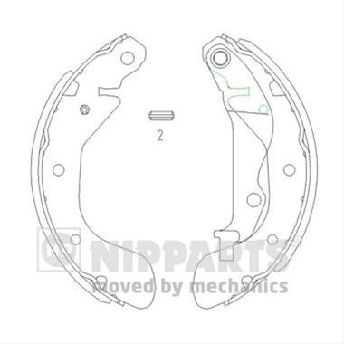 Set Saboti Frana Nipparts General Motors J3500907