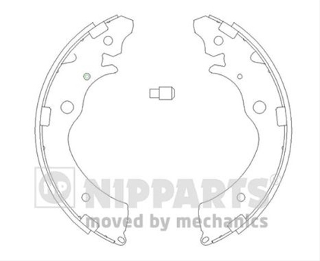 Set Saboti Frana Nipparts Honda J3504020
