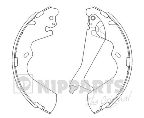 Set Saboti Frana Nipparts Hyundai J3500515