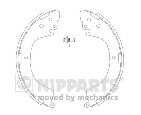 Set Saboti Frana Nipparts Mitsubishi J3505040
