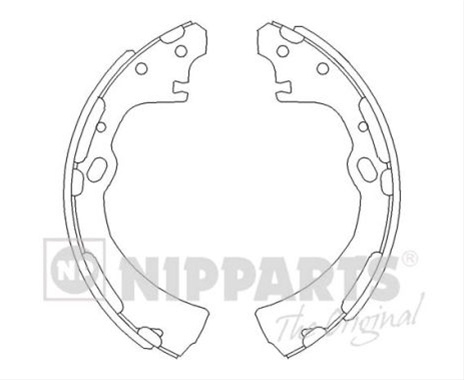 Set Saboti Frana Nipparts Nissan J3501038