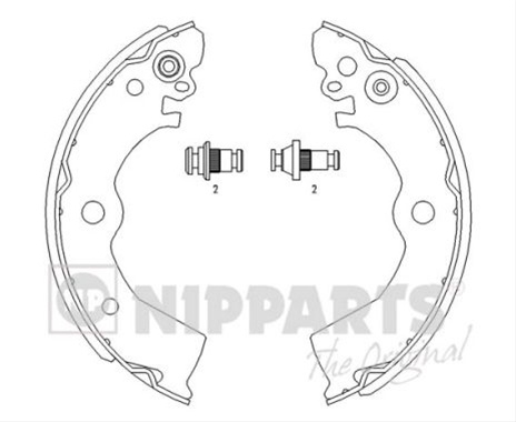 Set Saboti Frana Nipparts Nissan J3501042