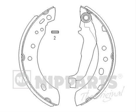 Set Saboti Frana Nipparts Nissan J3501043