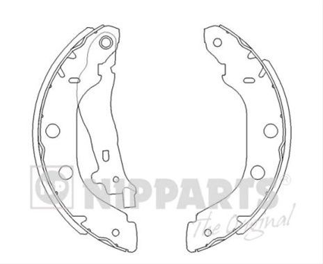 Set Saboti Frana Nipparts Nissan J3501051
