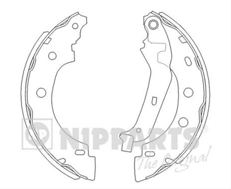 Set Saboti Frana Nipparts Nissan J3501056