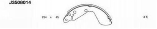 Set Saboti Frana Nipparts Suzuki J3508014