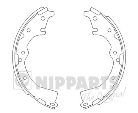 Set Saboti Frana Nipparts Toyota J3502022
