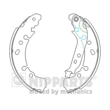 Set Saboti Frana Nipparts Toyota N3502091