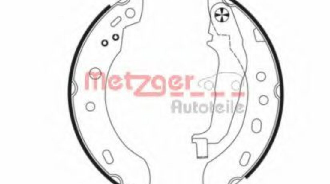 Set saboti frana NISSAN MICRA II (K11) (1992 - 2003) METZGER MG 977 piesa NOUA