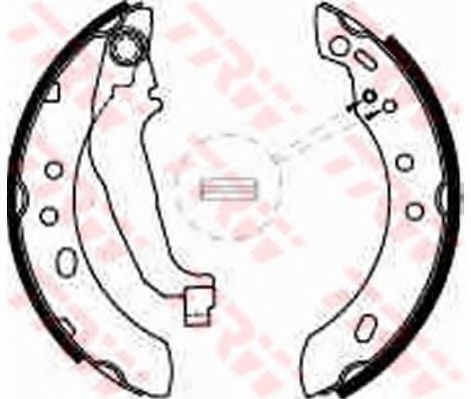 Set saboti frana NISSAN MICRA II (K11) (1992 - 2003) TRW GS8527 piesa NOUA