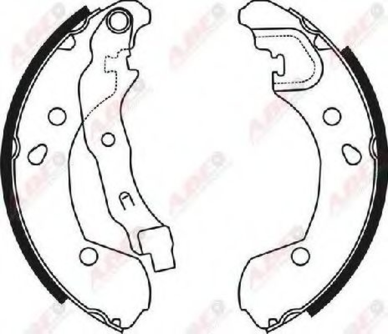 Set saboti frana NISSAN MICRA III (K12) (2003 - 2010) ABE C01056ABE piesa NOUA