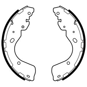 Set saboti frana NISSAN NAVARA (D40) (2004 - 2016) DELPHI LS2080 piesa NOUA