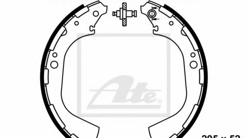 Set saboti frana NISSAN NAVARA platou / sasiu (D22) (1997 - 2016) ATE 03.0137-0319.2 piesa NOUA