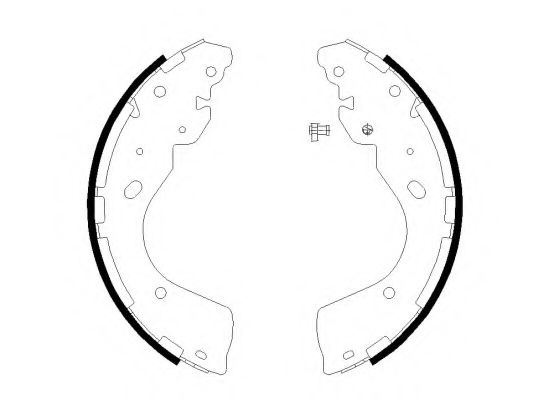 Set saboti frana NISSAN NAVARA platou / sasiu (D40) (2008 - 2016) TEXTAR 91081800 piesa NOUA