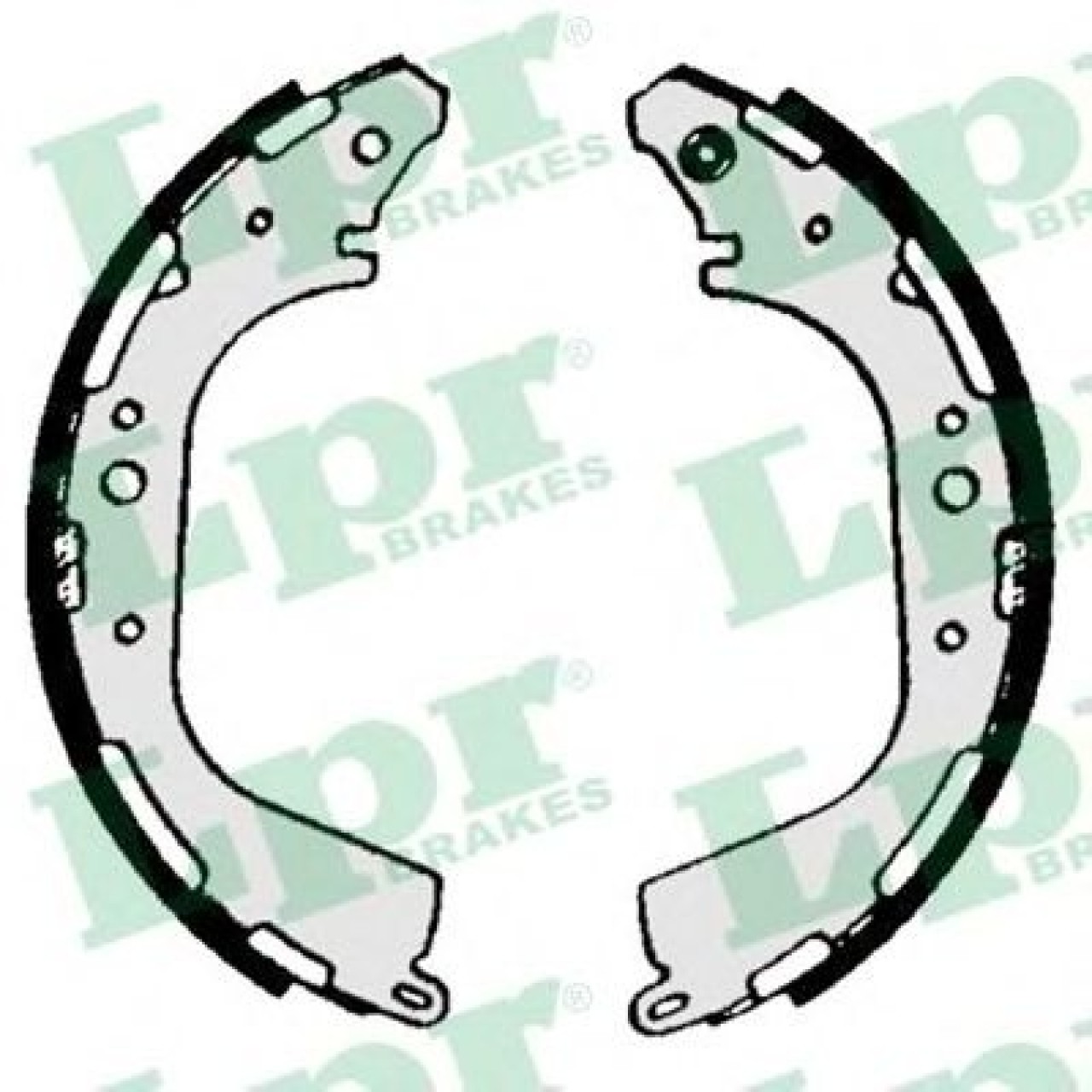 Set saboti frana NISSAN PATHFINDER II (R50) (1995 - 2004) LPR 07040 piesa NOUA